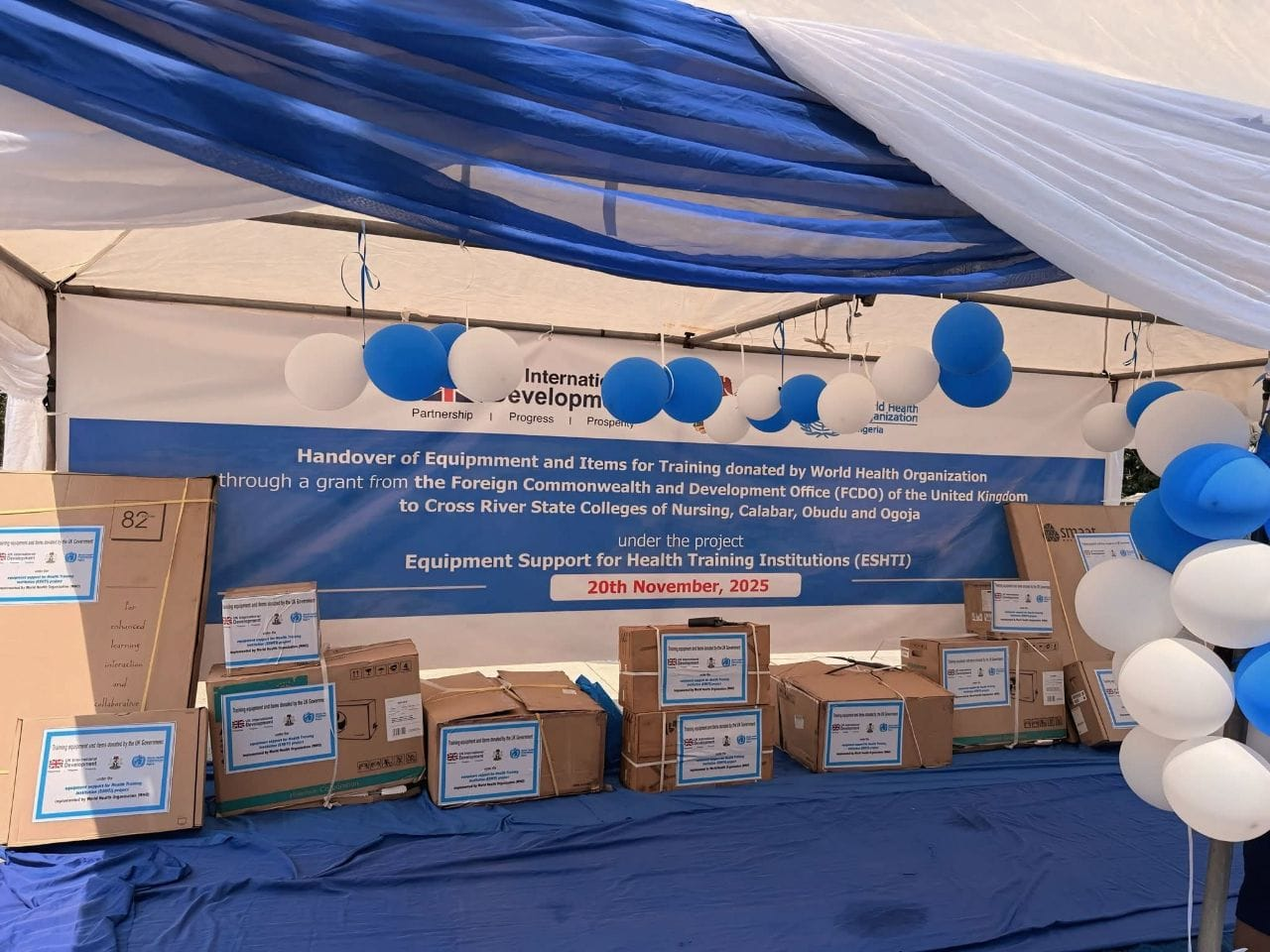 NCH 2025: WHO Supports Cross River Nursing Colleges with Buses, Equipment.