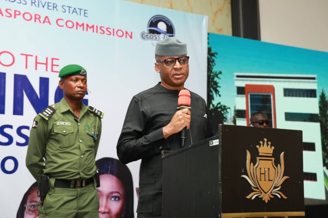 Governor Otu Unveils CRIDCOM, Logo, Calls for Diaspora Collaboration