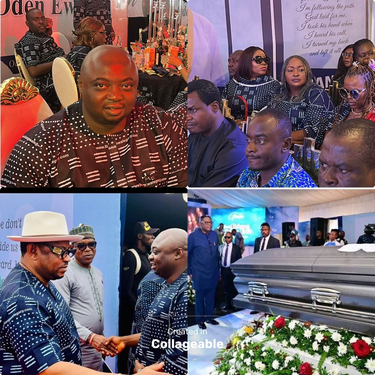 Obudu Council Chairman, and his Vice Joins Governor Otu, Dignitaries at Burial of Late Prof. Ibiang Oden Ewa in Ugep