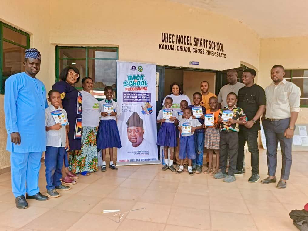 BACK TO SCHOOL PROGRAM; OBUDU LOCAL GOVERMENT COUNCIL DISTRIBUTES EDUCATIONAL MATERIALS