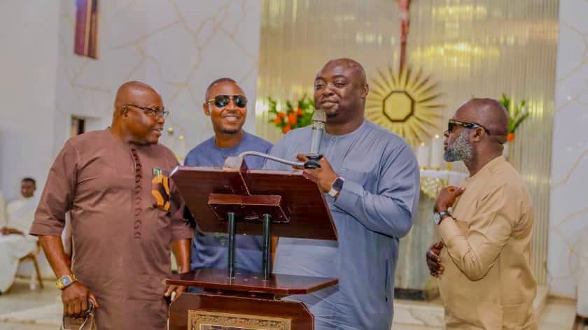 Obudu Council Chairman Felicitates with Bishop Akpan on 40th Anniversary of Priestly Ordination