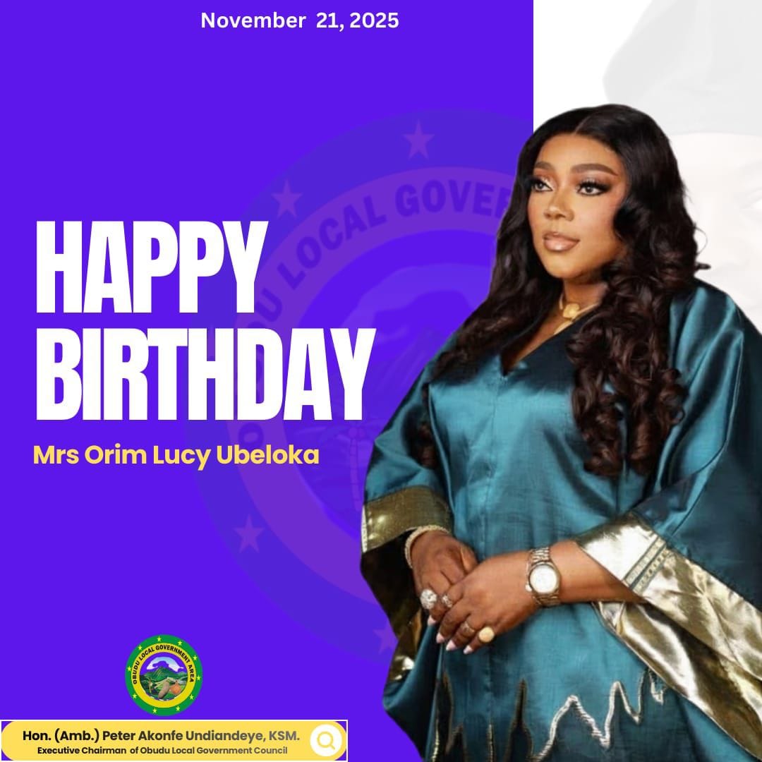 Obudu Council Chairman, Hon. Undiandeye, Felicitates with Wife of Former Chief of Staff on Her Birthday