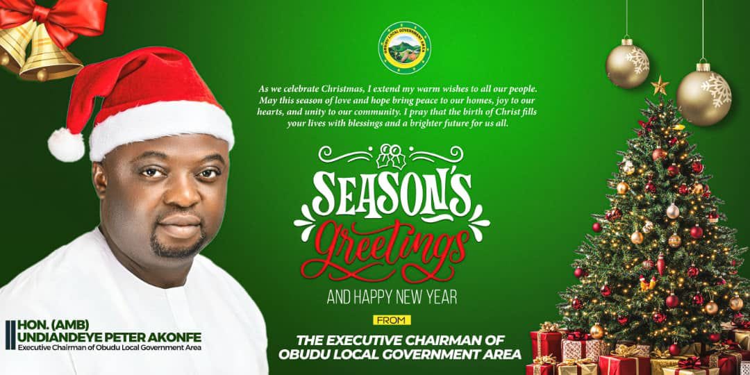 Obudu Council Chairman Felicitates with Residents on Christmas Celebration
