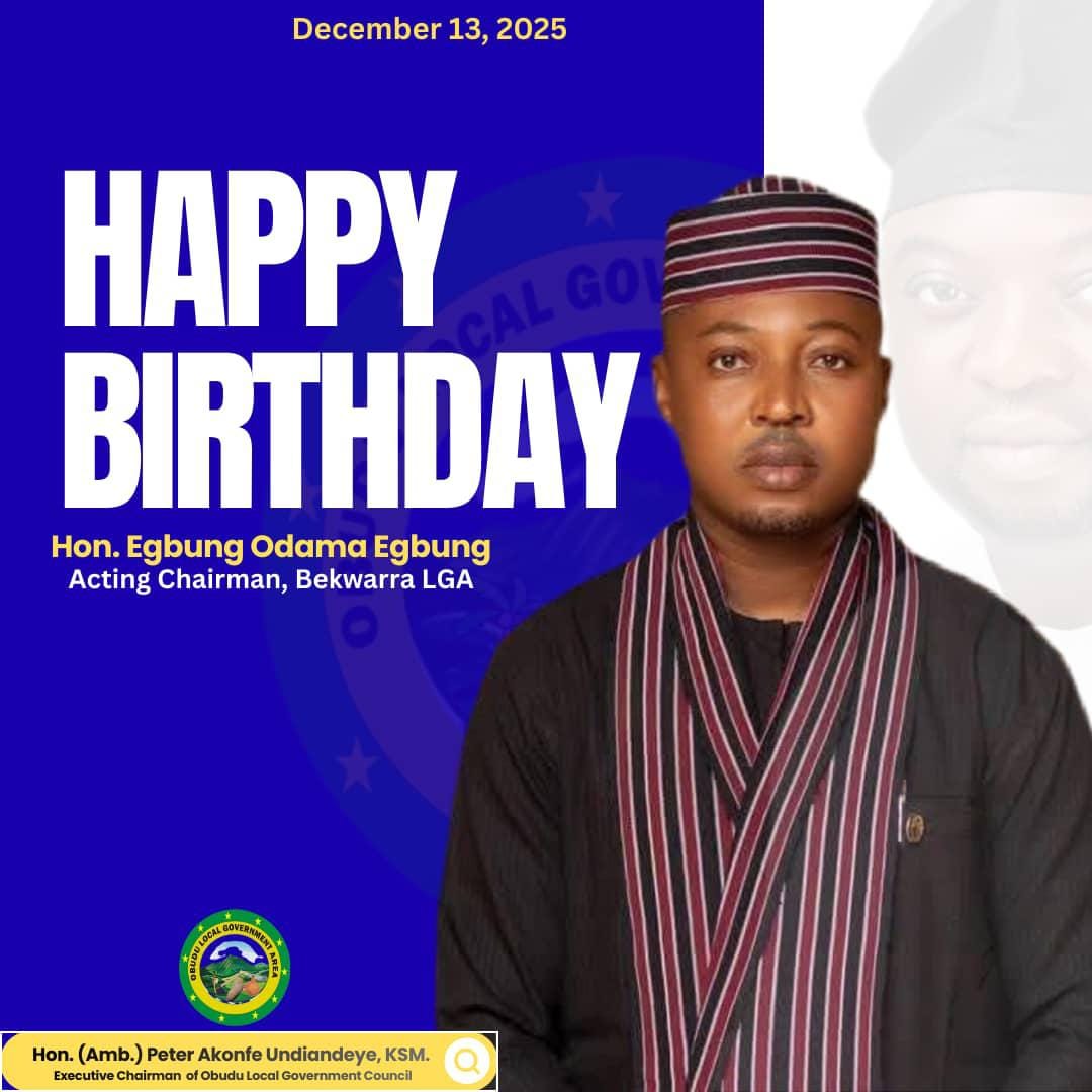 Obudu Council Chairman Greets Acting Chairman of Bekwarra LG on Birthday