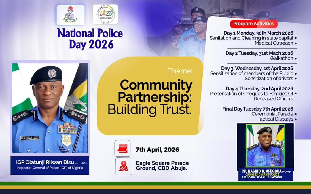 Cross River Police Unveil Activities for 2026 National Police Day