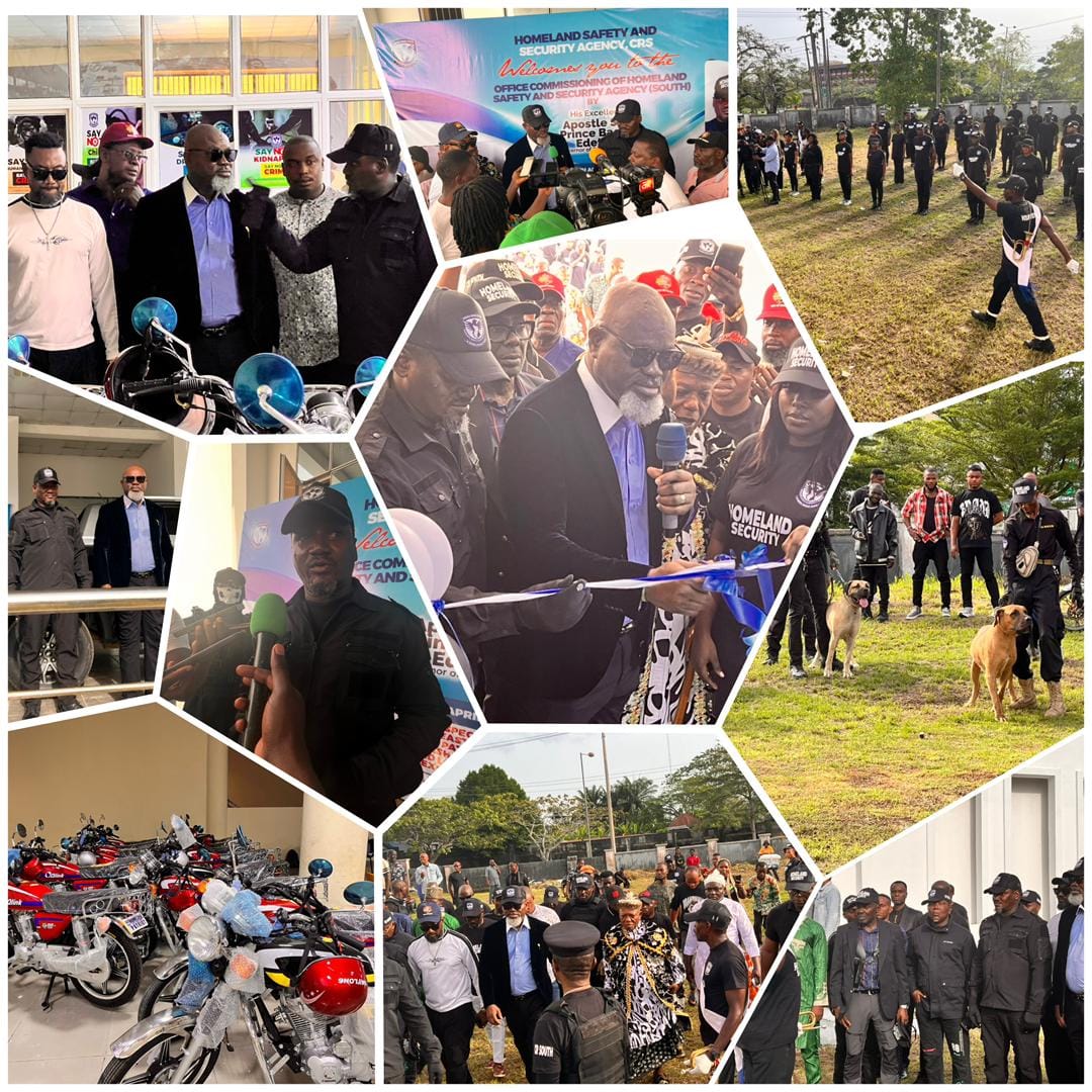 Gov. Otu Strengthens Grassroots Security, Commissions Homeland Office in Calabar