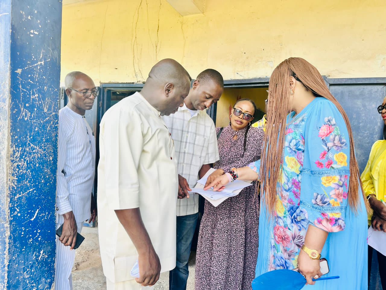 C'River Education Commissioner, RMAFC Team Validate Student Enrollment Records in Statewide Visit