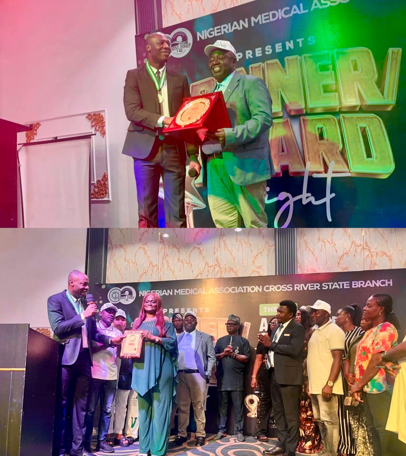 Gov Otu, Deputy Odey, Ironbar, Health Commissioner Honoured as NMA Inaugurates New Exco
