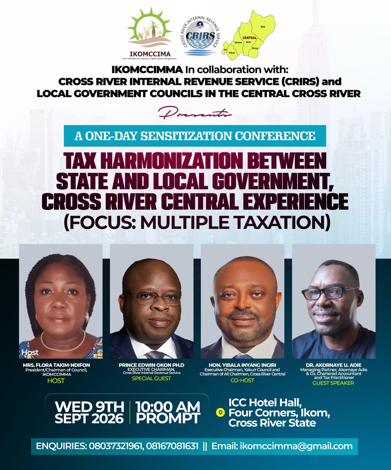 CRIRS Partners IKOMCCIMMA, Councils for Tax Harmonisation Conference