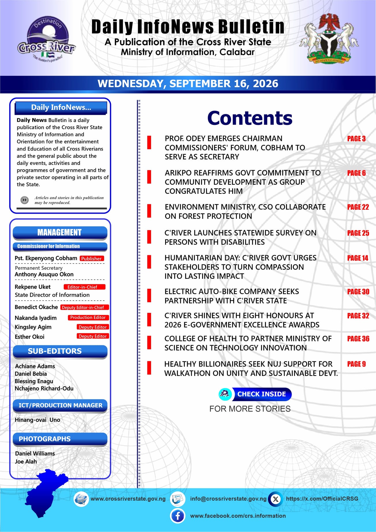 CROSS RIVER STATE DAILY NEWS CHANNEL 24/7