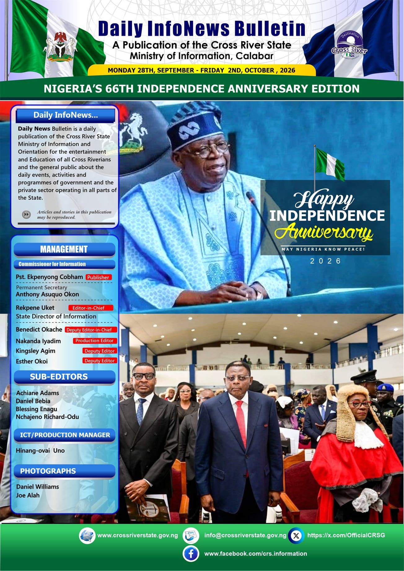 CROSS RIVER STATE DAILY NEWS CHANNEL 24/7