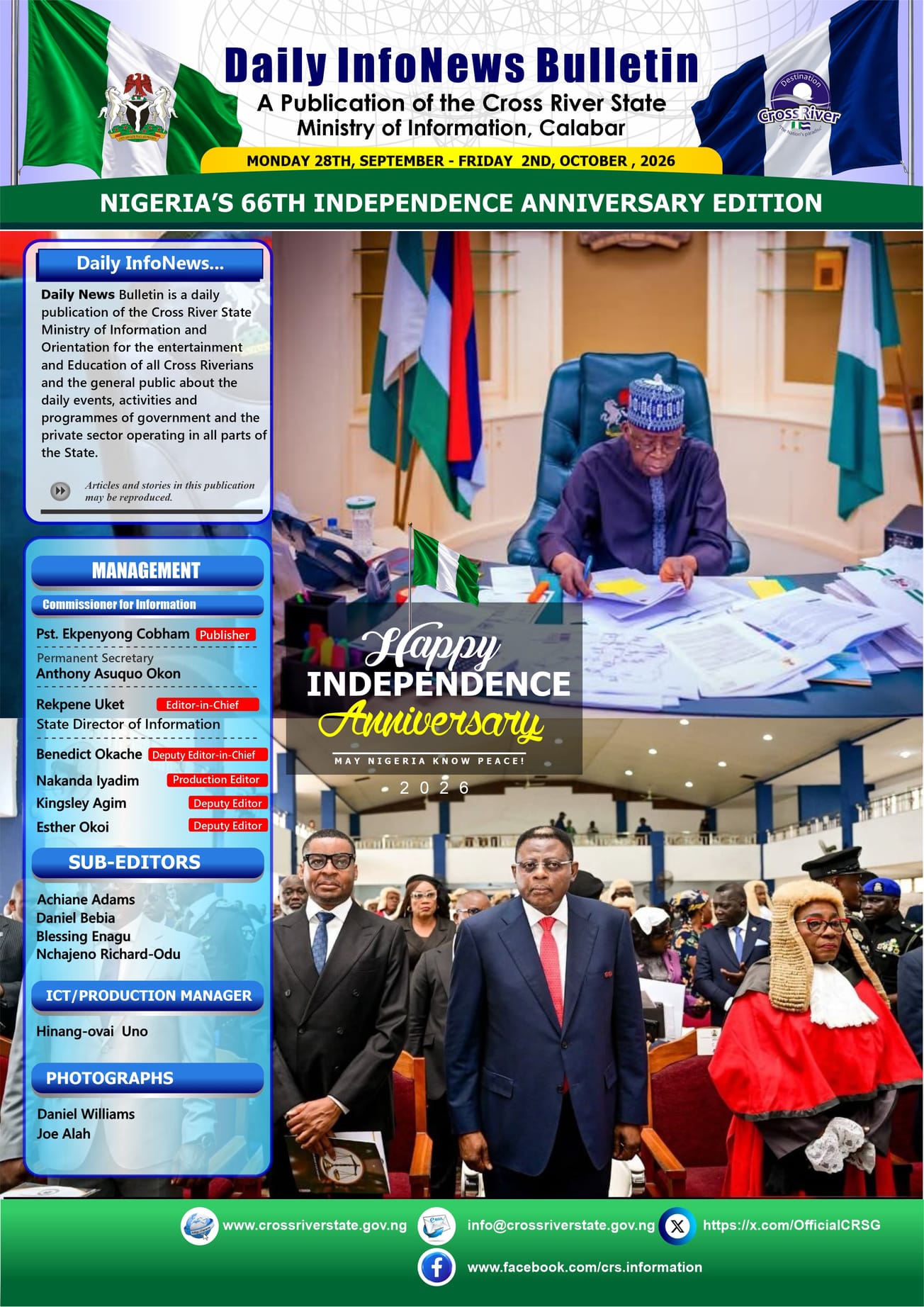 CROSS RIVER STATE DAILY NEWS CHANNEL 24/7