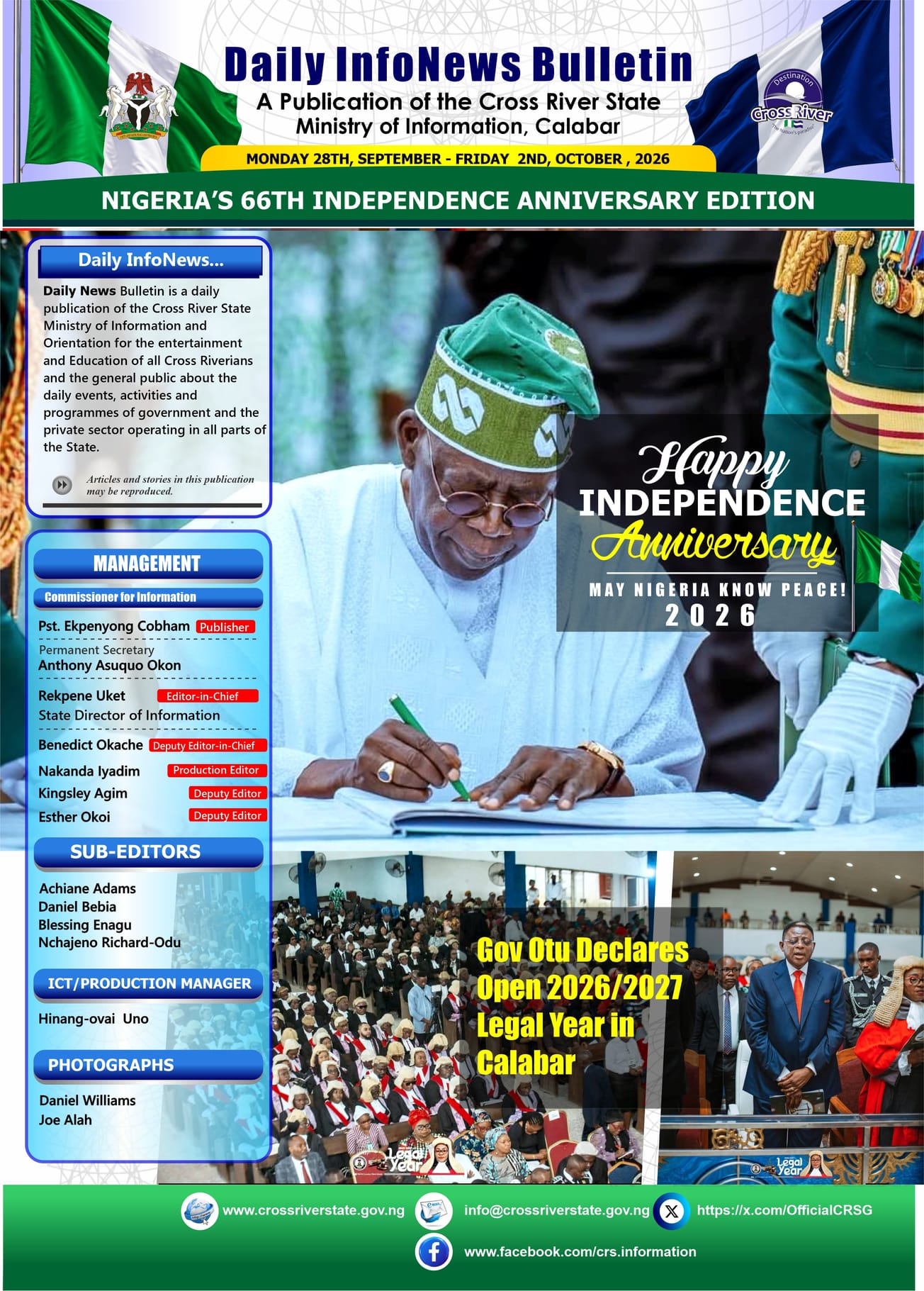 CROSS RIVER STATE DAILY NEWS CHANNEL 24/7