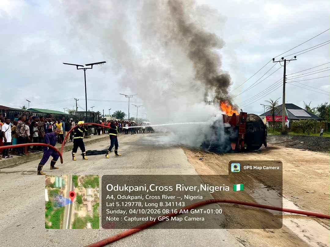 Tanker Fire Claims Two Lives in Odukpani as CR-SEMA, Red Cross Assess Damage